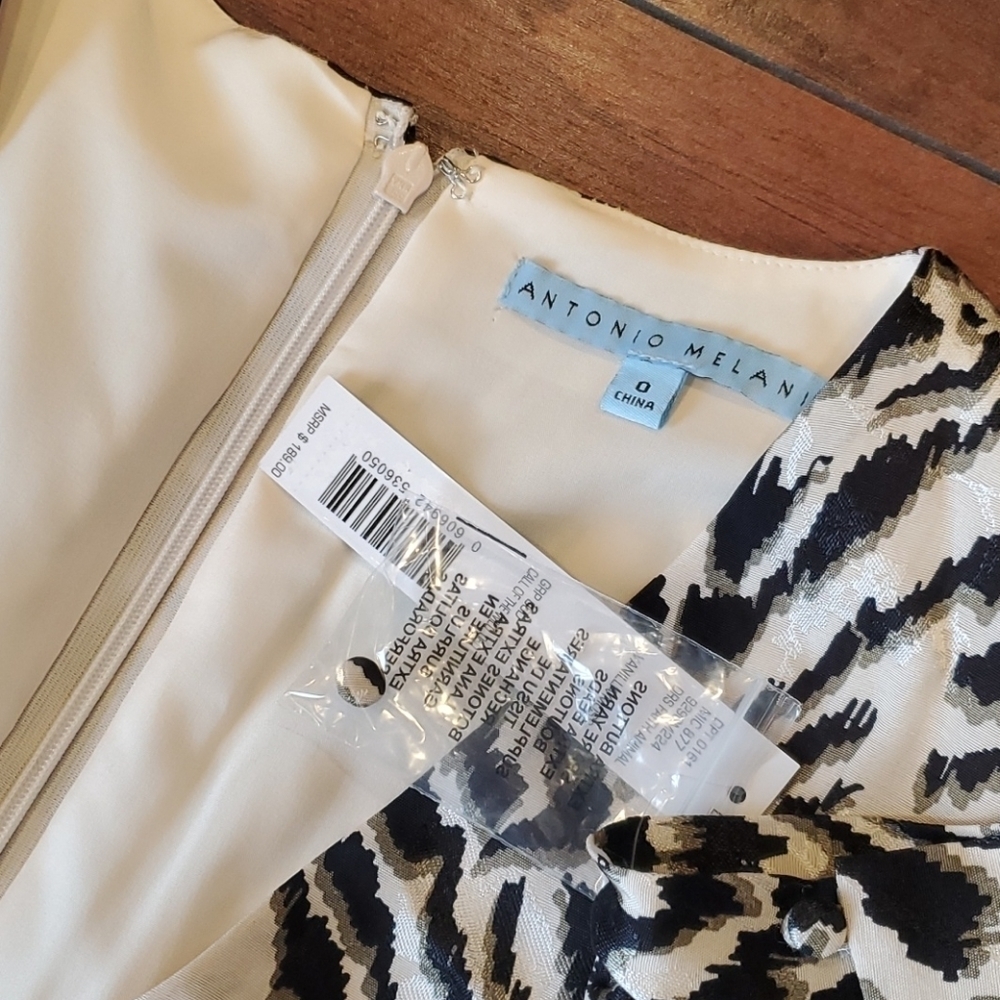 NWT Antonio Melani Animal print boho dress - Picture 4 of 11